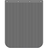 Anti Spray Ribbed Mudflap - 24" Wide x 30" High - Black / With Custom Logo